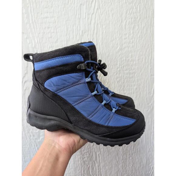 Lands End Extreme Squall Blue Snow Insulated Hiking Winter Boots Women's 7.5 - Picture 1 of 8